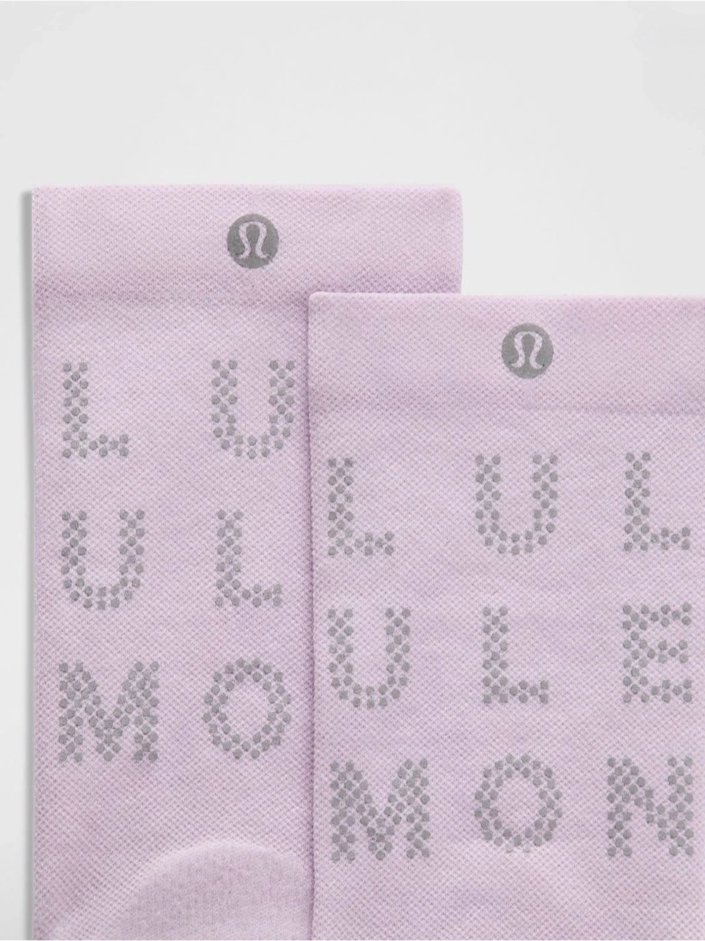 Lululemon Unisex Power Stride Crew Socks Reflective Lilac Play